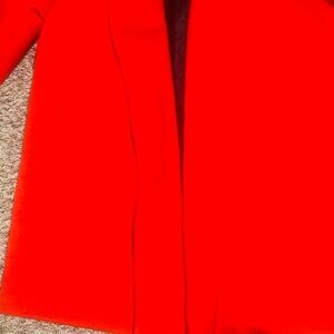 Elegant Red Women's Blazer Vintage